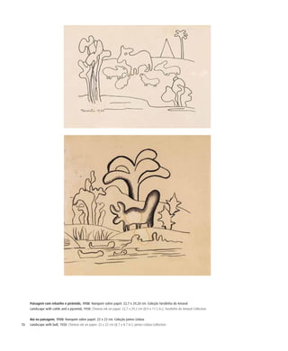 76
Paisagem com rebanho e pirâmide, 1930. Nanquim sobre papel. 22,7 x 29,20 cm. Coleção Tarsilinha do Amaral
Landscape with cattle and a pyramid, 1930. Chinese ink on paper. 22,7 x 29,2 cm (8.9 x 11.5 in.). Tarsilinha do Amaral Collection
Boi na paisagem, 1920. Nanquim sobre papel. 22 x 22 cm. Coleção James Lisboa
Landscape with bull, 1920. Chinese ink on paper. 22 x 22 cm (8.7 x 8.7 in.). James Lisboa Collection
 