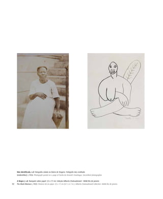 92
Não identificada, s.d. Fotografia colada no Diário de Viagens. Fotógrafo não creditado
Unidentified, c.1926. Photograph pasted on a page of Tarsila do Amaral’s Travelogue. Uncredited photographer
A Negra I, s.d. Nanquim sobre papel. 22 x 17 cm. Coleção Gilberto Chateaubriand – MAM-Rio de Janeiro
The Black Woman I, 1923. Chinese ink on paper. 22 x 17 cm (8.7 x 6.7 in.). Gilberto Chateaubriand Collection –MAM-Rio de Janeiro
 