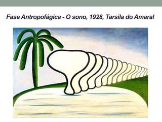 Fase Antropofágica - O sono, 1928, Tarsila do Amaral
 