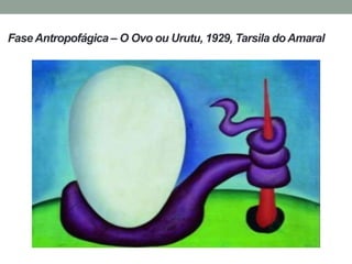 Fase Antropofágica – O Ovo ou Urutu, 1929, Tarsila doAmaral
 
