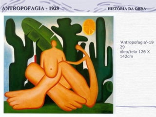 HISTÓRIA DA OBRA ANTROPOFAGIA - 1929 'Antropofagia'-1929 óleo/tela 126 X 142cm 
