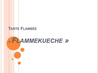 Tarte Flambée« Flammekueche » 