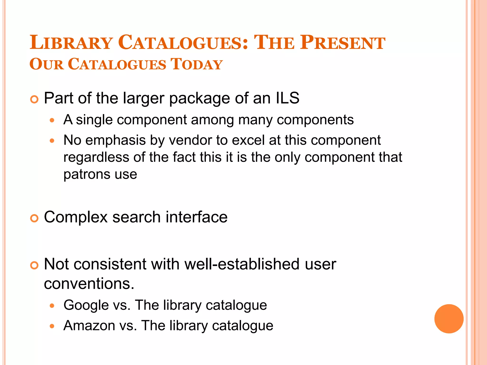 Social Catalogues The New Face of the Public Library Catalogue PPTX