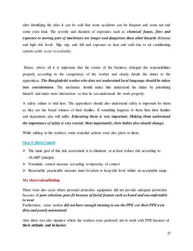 Motor vehicle Mechanical repair Risk assessment, safety engi…