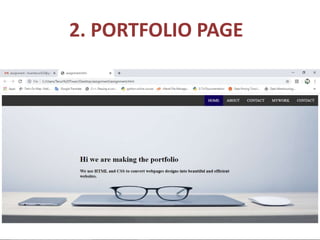 2. PORTFOLIO PAGE
 