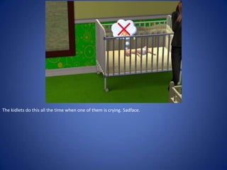 The kidlets do this all the time when one of them is crying. Sadface.
 