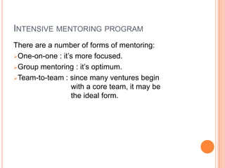Group mentoring : it’s optimum.