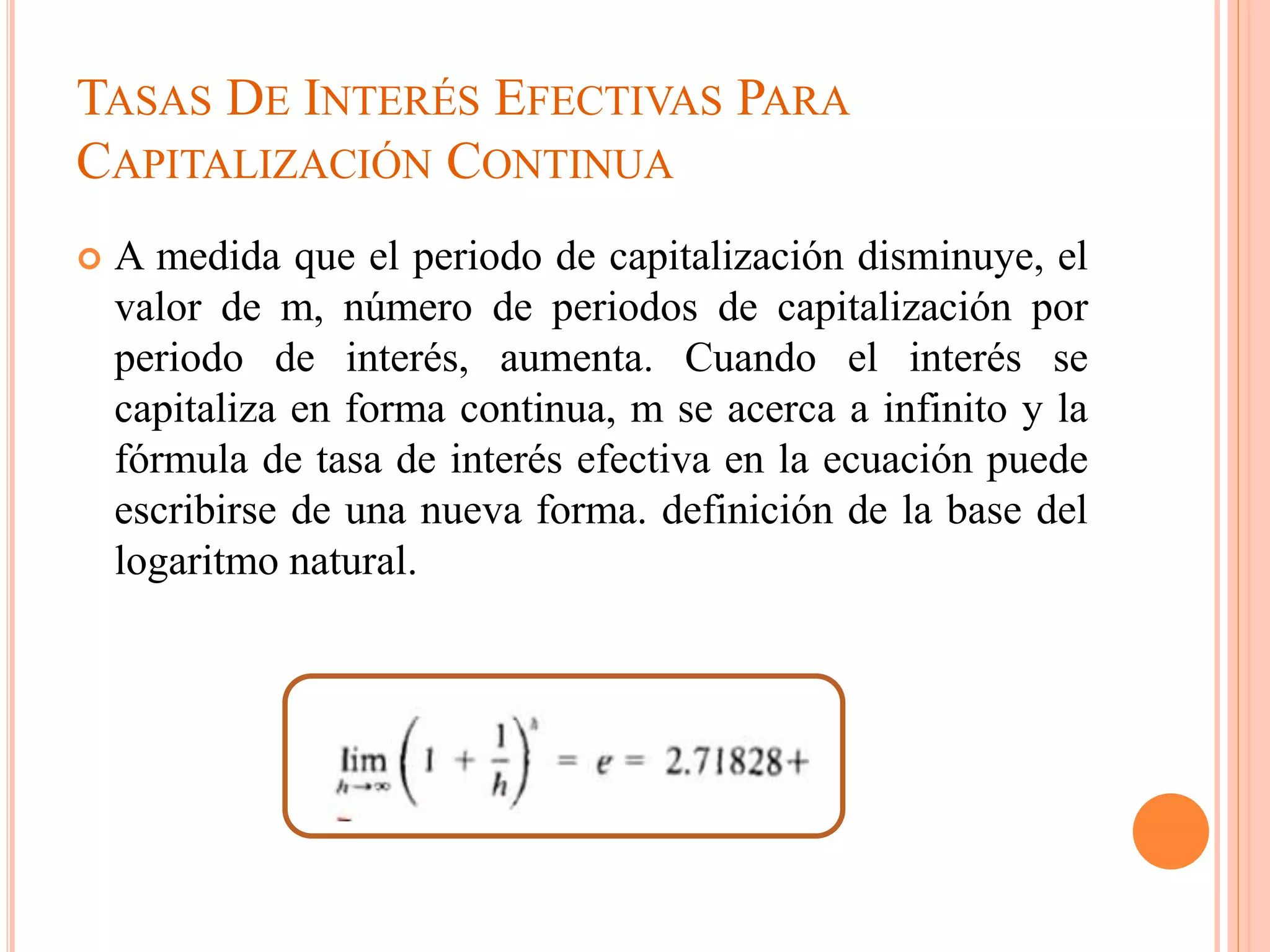 Tasa de intereses efectiva y nominal | PPT