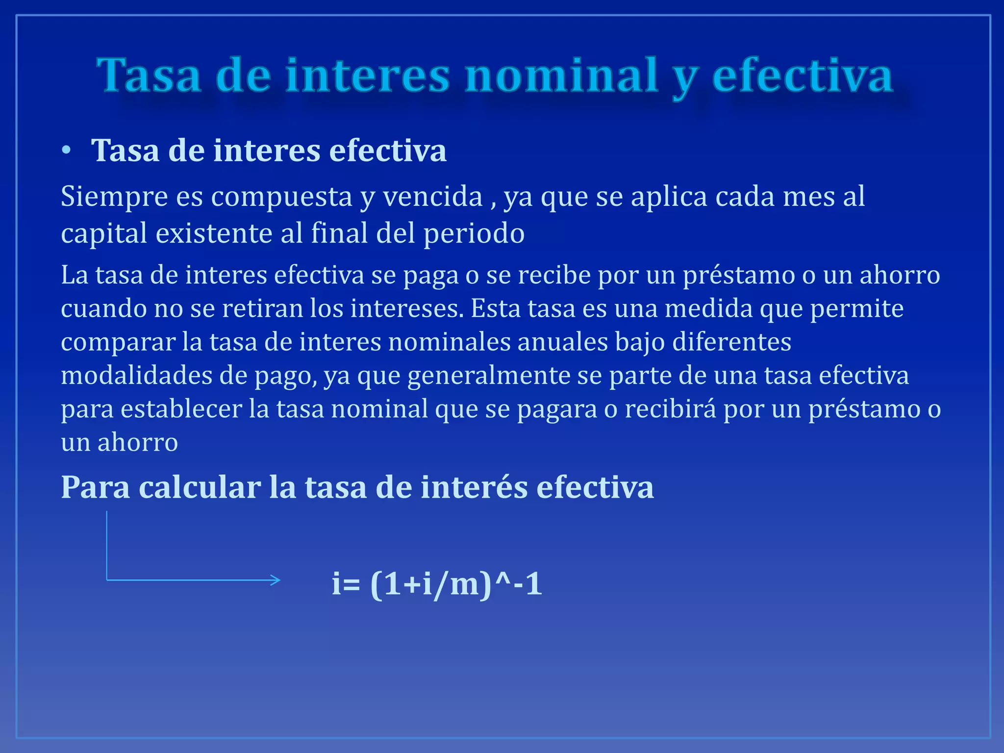 Tasa de interes nominal y efectiva ja | PPT