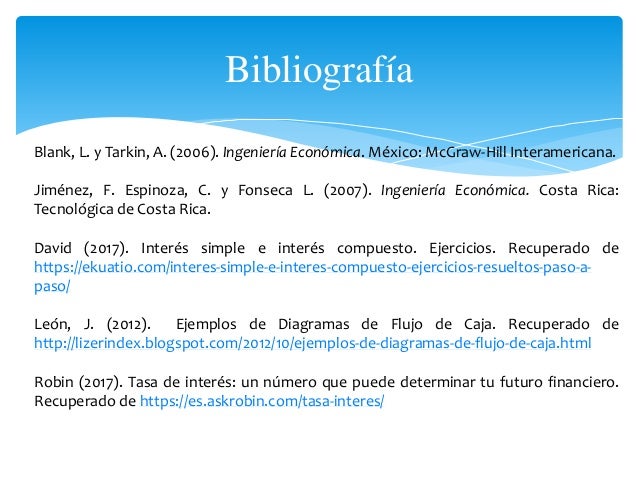 Tasa De Interes Simple Y Compuesto