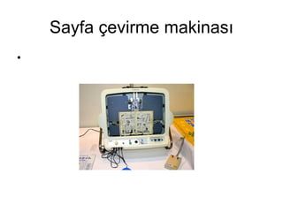 Sayfa çevirme makinası 