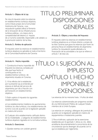 Proposición de ley para la creación del impuesto sobre las estancias en establecimientos turísticos alojativos de Canarias...