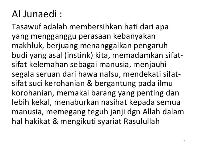 Pengertian Ilmu Tasawuf