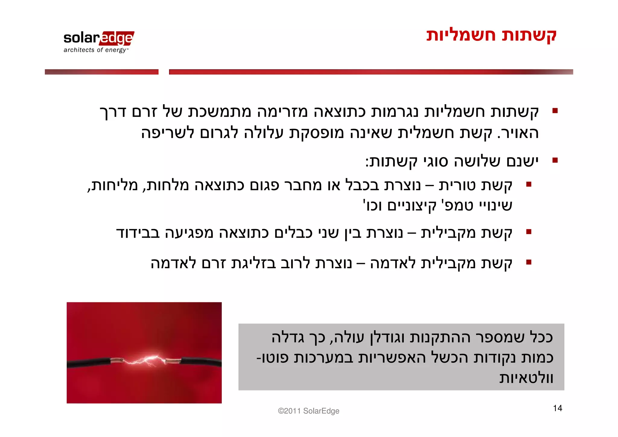 .
                              :
,   ,                                 –
                              '           '
                                  –
                              –



                        ,
        -


            ©2011 SolarEdge                       14
 