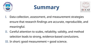 Comprehensive Guide to Data Collection, Assessment Methods, and ...