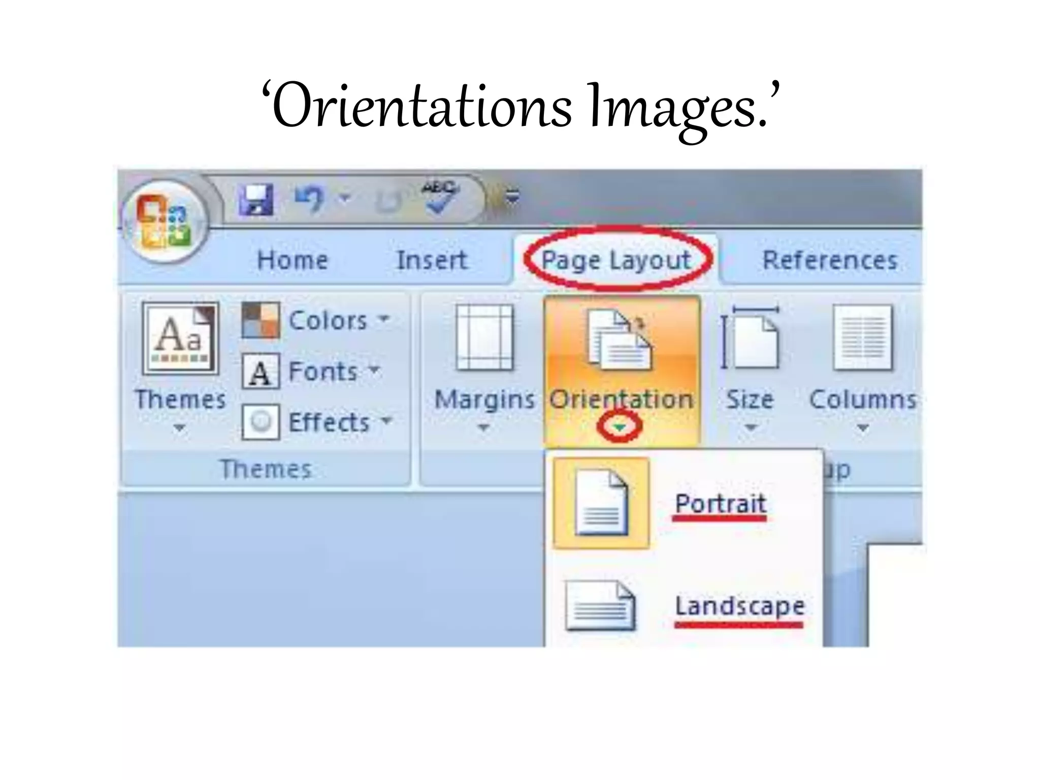 ‘Orientations Images.’
 