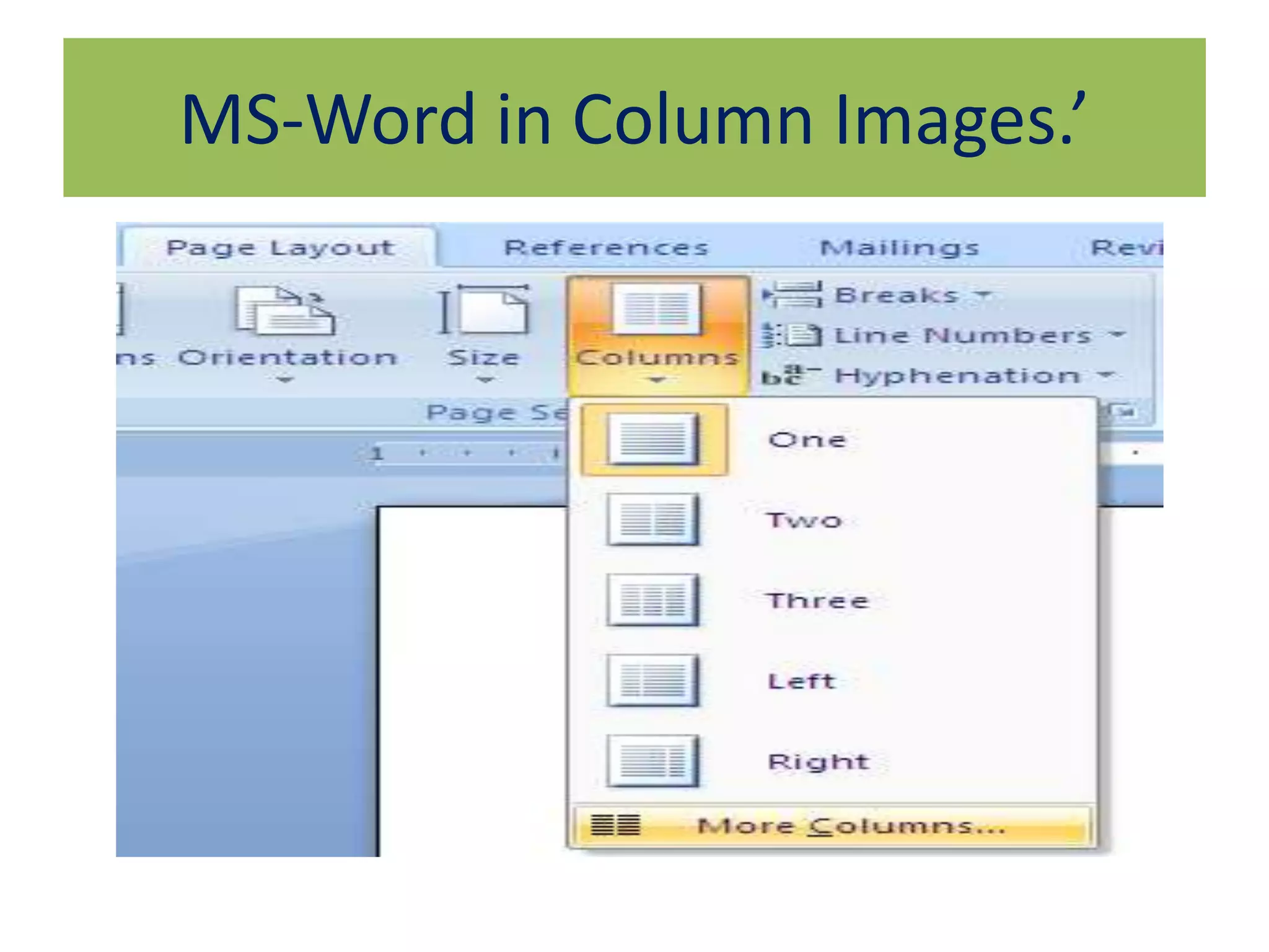 MS-Word in Column Images.’
 