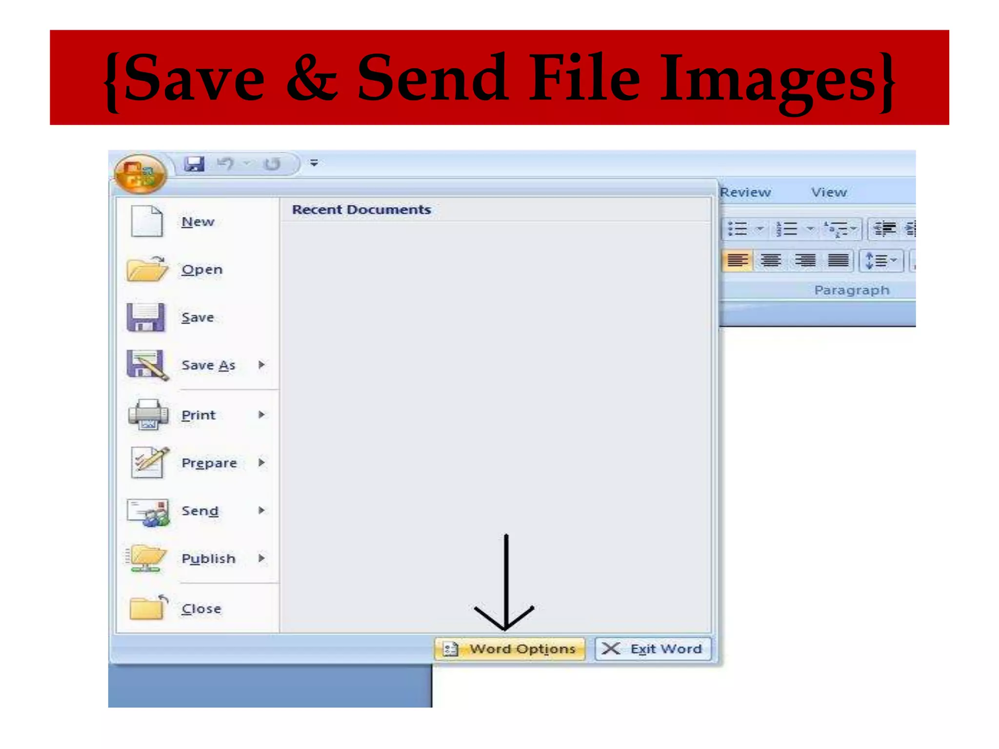 {Save & Send File Images}
 