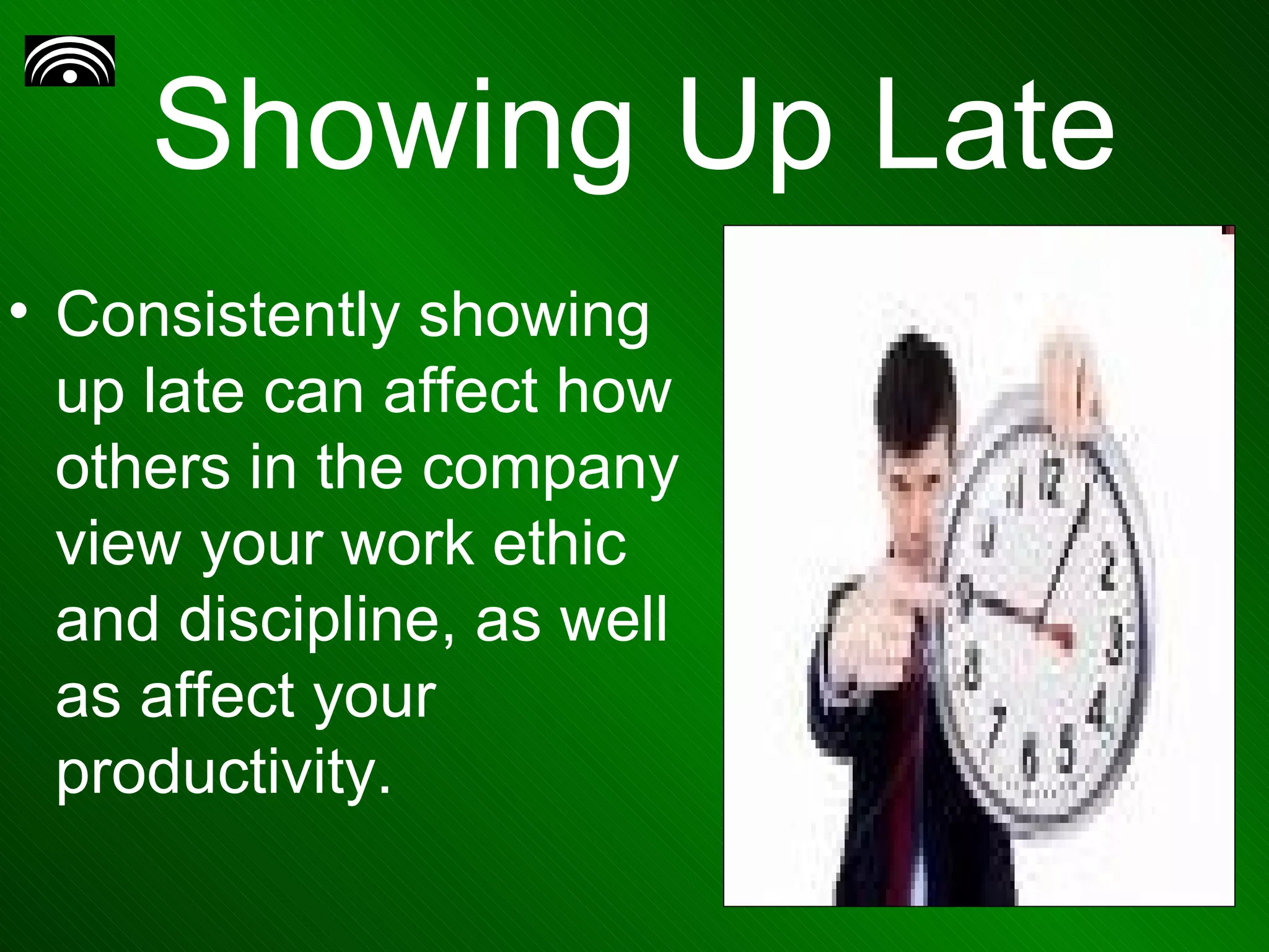 Being Late - Prof. Lico Reis | PPT