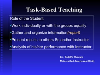 Task Based Approach | PPT