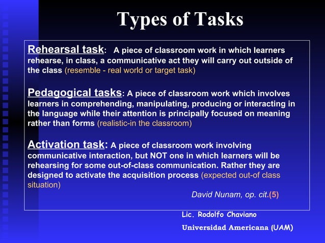 Task Based Approach | PPT