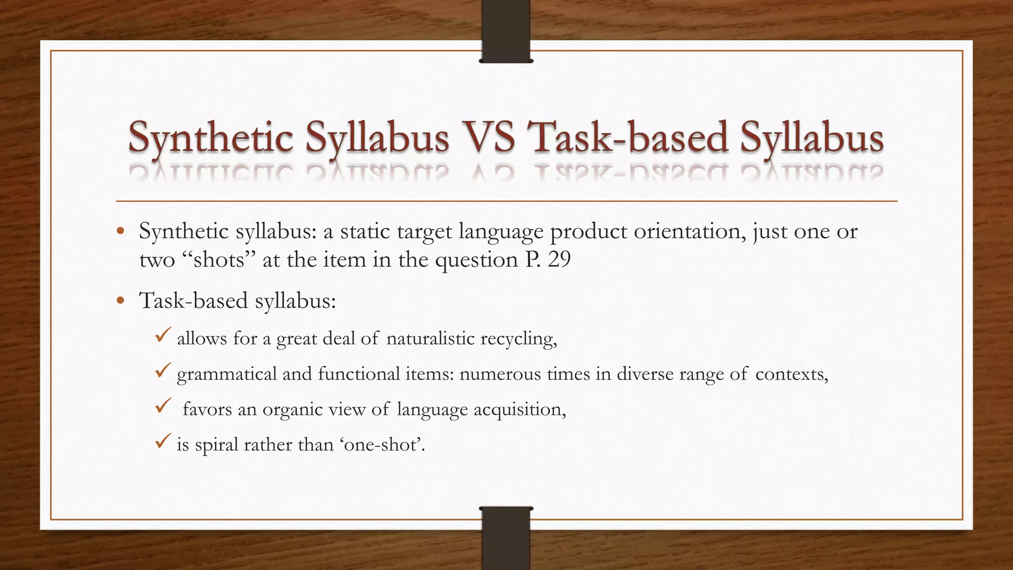 Task based language teaching | PPS | Homework and Study | Education