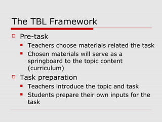 Task based learning | PPT