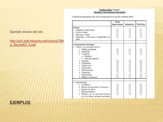 EJEMPLOS
Ejemplo directo del sito
http://cd1.edb.hkedcity.net/cd/eng/TBA_En
g_Sec/pdf/2_5.pdf
 