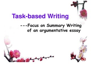Task-Based Writing