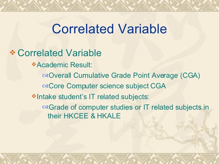 Task of Correlation Research Questions