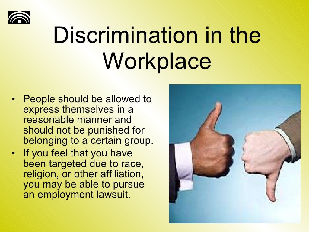 Fair Treatment In The Workplace 2