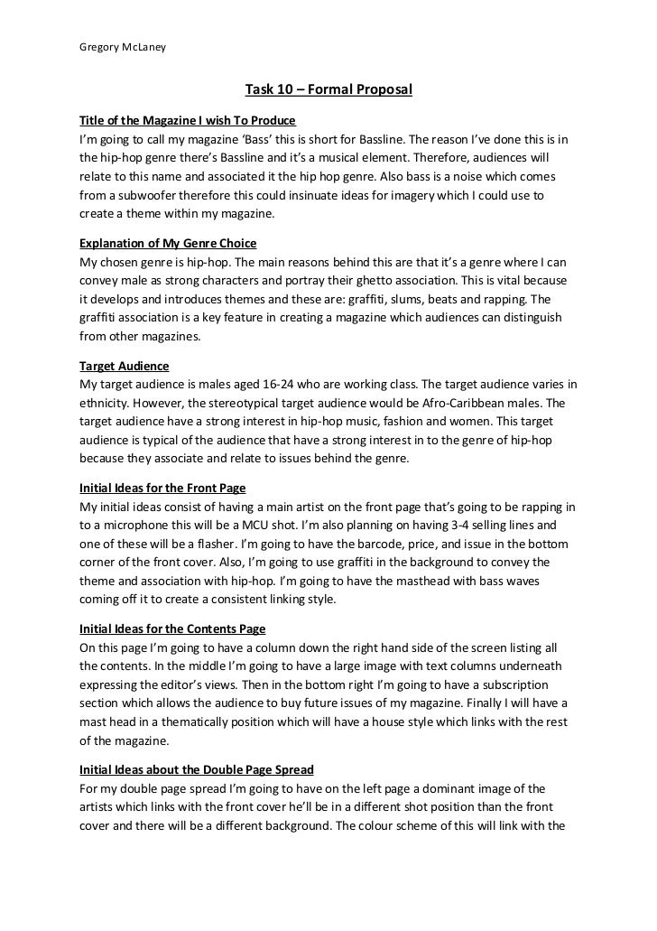 task 10 formal proposal website proposal example
