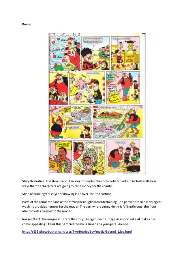 Comic analysis essay example image