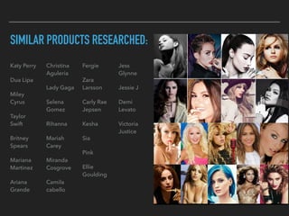 SIMILAR PRODUCTS RESEARCHED:
Katy Perry
Dua Lipa
Miley
Cyrus
Taylor
Swift
Britney
Spears
Mariana
Martinez
Ariana
Grande
Christina
Aguleria
Lady Gaga
Selena
Gomez
Rihanna
Mariah
Carey
Miranda
Cosgrove
Camila
cabello
Fergie
Zara
Larsson
Carly Rae
Jepsen
Kesha
Sia
Pink
Ellie
Goulding
Jess
Glynne
Jessie J
Demi
Levato
Victoria
Justice
 