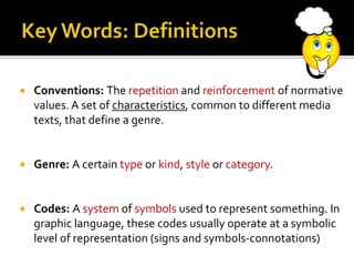 Magazine cover codes and conventions analysis | PPTX