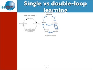 Single vs double-loop 
learning 
14 
 