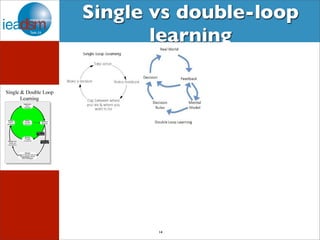 Single vs double-loop 
learning 
14 
 