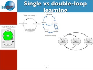 Single vs double-loop 
learning 
14 
 
