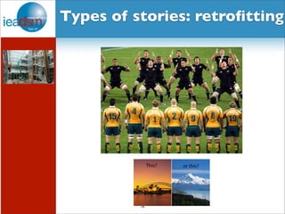 Subtask I - Pre mHiesleic fooprt Tera sOkv XerXvIiVew Types of stories: retrofitting 
14 
 