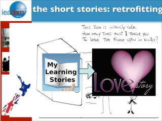 Subtask I - Pre mHiesleic fooprt Tera sOkv XerXvIiVew the short stories: retrofitting 
Once upon a time... there was a beautiful country called New Zealand,which 
had very cold, damp houses. 
Every day...Kiwis shivered and froze, but they just told each other to stop being 
a sissy and put on another jumper. 
But, one day...the new right-wing Government decided it needed to show it 
wasn’t uncaring and evil and created a programme called Warm Up New Zealand. It 
was meant to insulate a quarter of the housing stock, create many jobs and a new 
market, and reduce energy use, energy bills and CO2. 
Because of that...the Energy Efficiency and Conservation Authority set about 
tendering for the best contractors in the country to fulfil this lofty goal. 
But then...they realised that people weren’t that interested in insulation, they 
rather spent their money on a new kitchen and kept putting on those jumpers! 
Because of that... they concentrated on using Third Party Providers and other 
community groups to ensure that at least the most needy and vulnerable people 
got free insulation and clean heating installed. 
So, finally... they did an evaluation of the programme and found that the real 
benefits - $5 for every $1 spent, lay in the health improvements, not a new market 
or energy savings or lower bills. 
And, ever since then... The other Kiwis also slowly realised that being warm 
and cozy in your home was maybe just as important as having a new kitchen. 15 
 