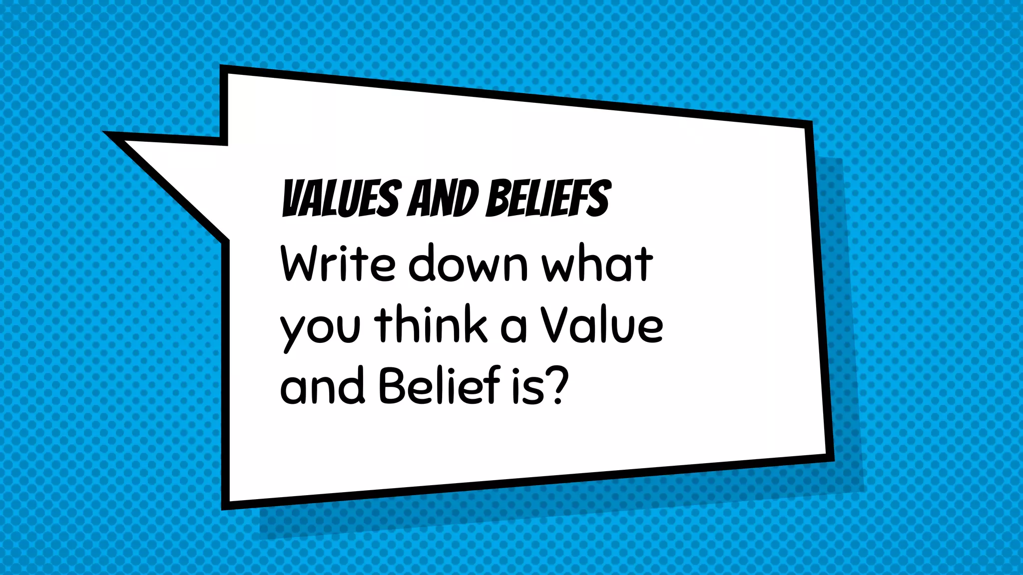 Values and beliefs 6 c's | PPTX