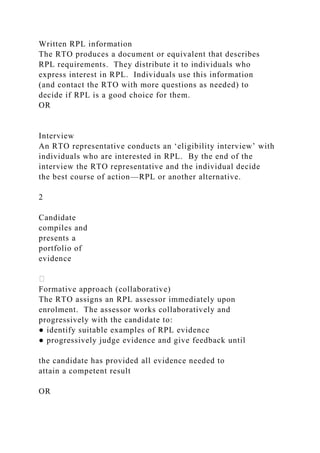 Rpl Rto Form TASK 2Plan RPL Assessment(Using case study.docx