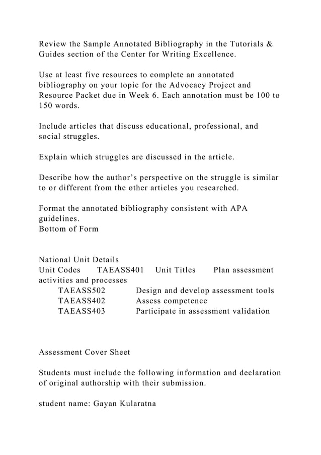 TASK 2Plan RPL Assessment(Using case study.docx