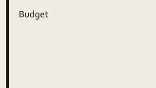 Budget
 