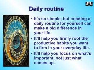 07 Habits That Can Change Your Life | PPT