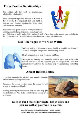 How To Deal With Mistakes At Work - 3770 | PDF