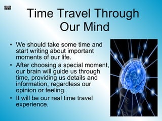 Time Travel - Main Aspects