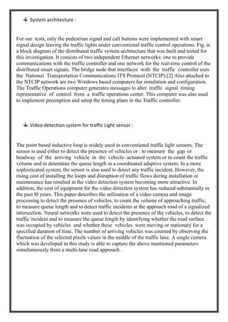 INTELLIGENT URBAN TRAFFIC CONTROL SYSTEM :ITS ARCHITECTURE | PDF