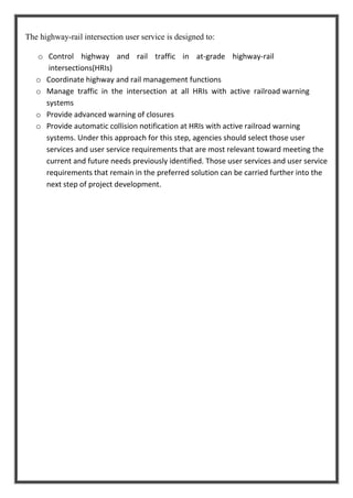 INTELLIGENT URBAN TRAFFIC CONTROL SYSTEM :ITS ARCHITECTURE | PDF