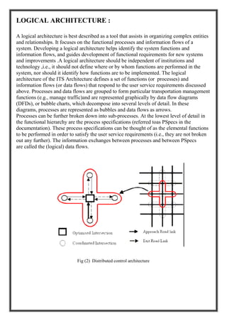 INTELLIGENT URBAN TRAFFIC CONTROL SYSTEM :ITS ARCHITECTURE | PDF